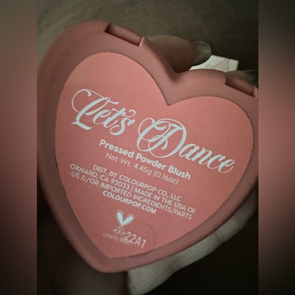 New colourpop press powder, blush heart shape colour lets dance come with box - Picture 6 of 6
